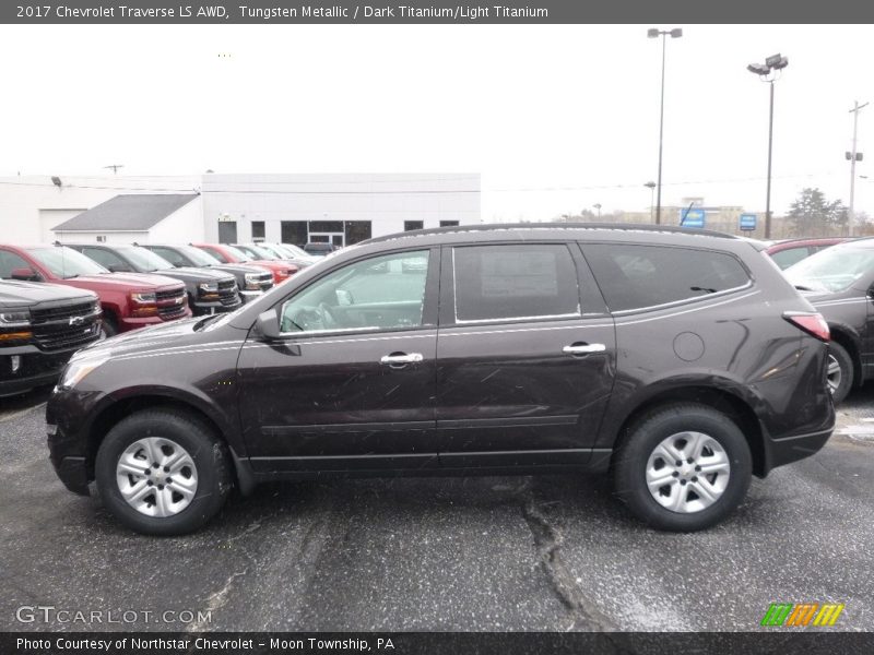 Tungsten Metallic / Dark Titanium/Light Titanium 2017 Chevrolet Traverse LS AWD