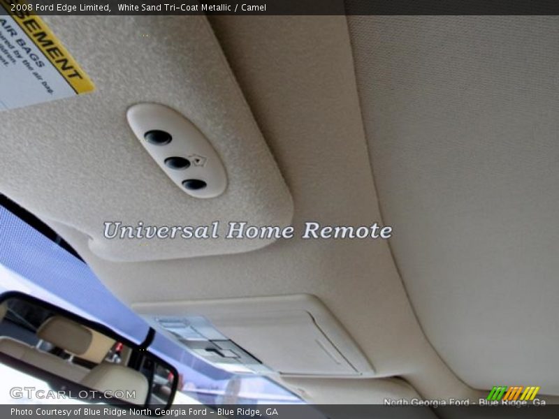 White Sand Tri-Coat Metallic / Camel 2008 Ford Edge Limited