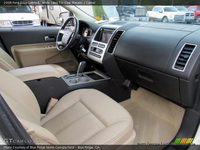 White Sand Tri-Coat Metallic / Camel 2008 Ford Edge Limited