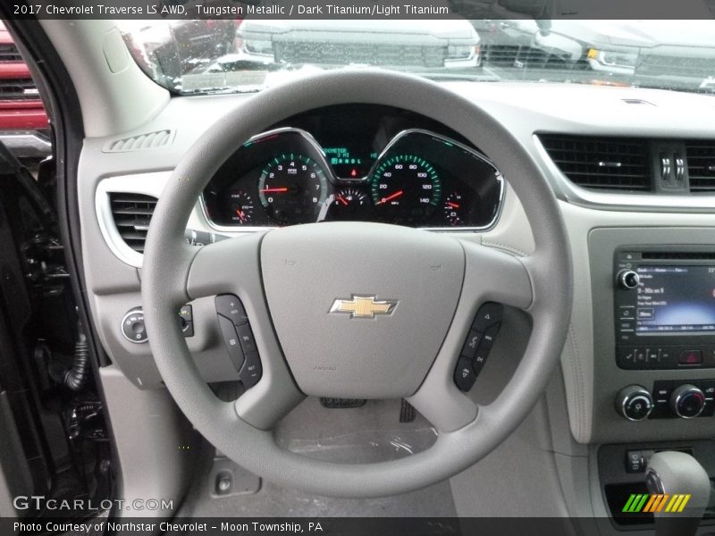 Tungsten Metallic / Dark Titanium/Light Titanium 2017 Chevrolet Traverse LS AWD