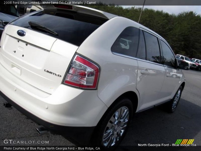 White Sand Tri-Coat Metallic / Camel 2008 Ford Edge Limited