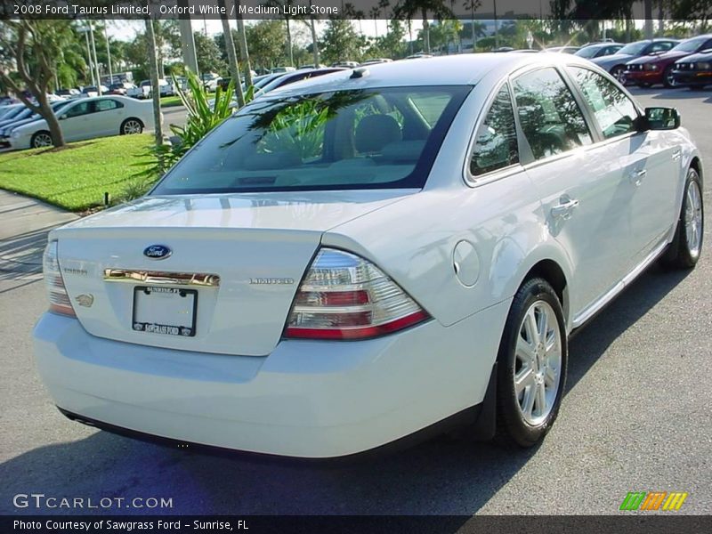 Oxford White / Medium Light Stone 2008 Ford Taurus Limited