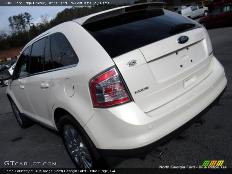 White Sand Tri-Coat Metallic / Camel 2008 Ford Edge Limited