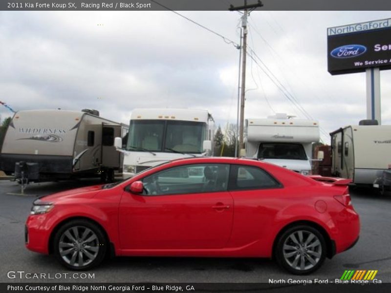 Racing Red / Black Sport 2011 Kia Forte Koup SX