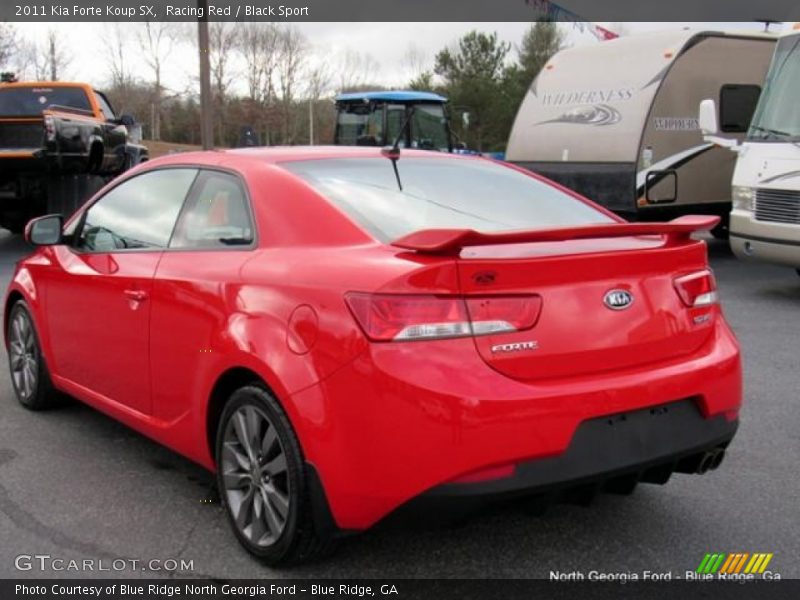 Racing Red / Black Sport 2011 Kia Forte Koup SX