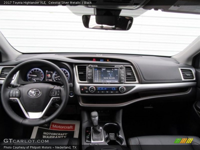 Celestial Silver Metallic / Black 2017 Toyota Highlander XLE
