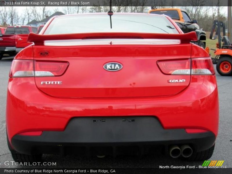 Racing Red / Black Sport 2011 Kia Forte Koup SX