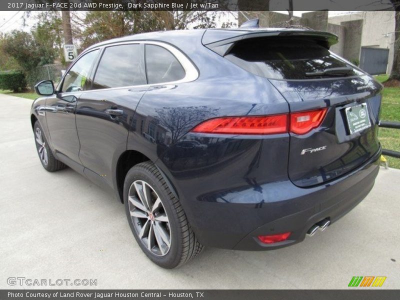 Dark Sapphire Blue / Jet w/Tan 2017 Jaguar F-PACE 20d AWD Prestige