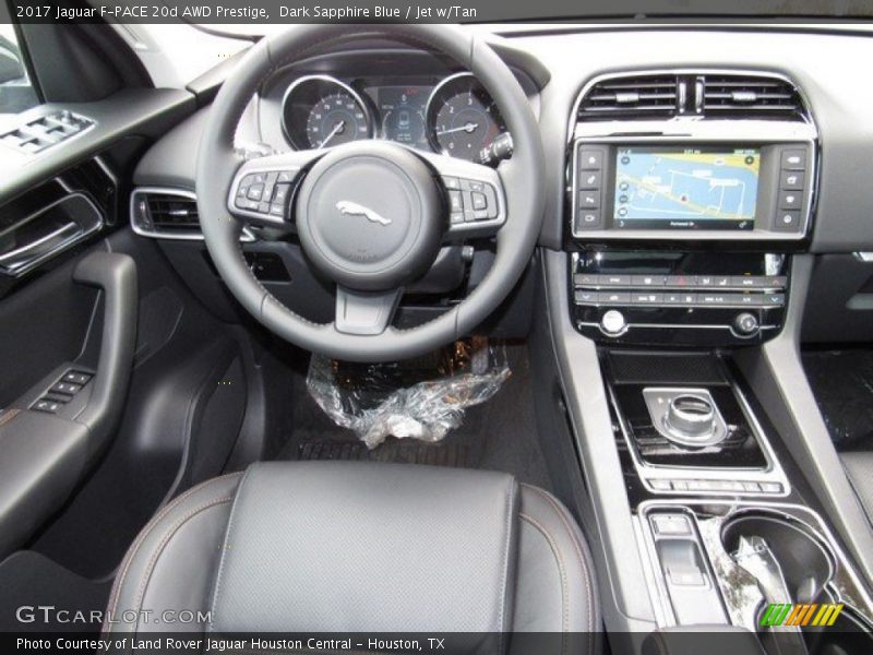 Dark Sapphire Blue / Jet w/Tan 2017 Jaguar F-PACE 20d AWD Prestige