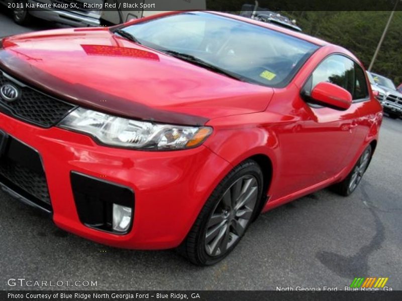 Racing Red / Black Sport 2011 Kia Forte Koup SX