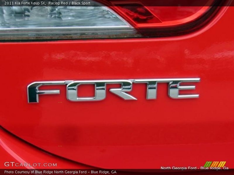 Racing Red / Black Sport 2011 Kia Forte Koup SX