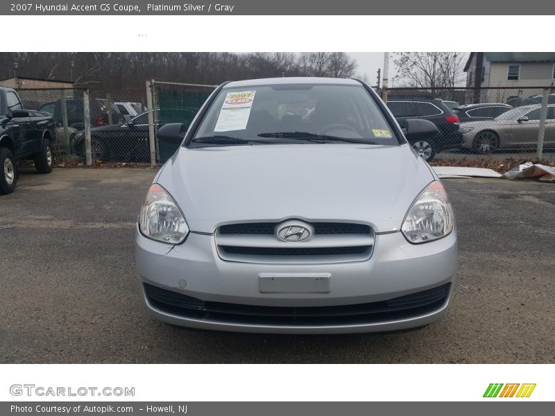Platinum Silver / Gray 2007 Hyundai Accent GS Coupe