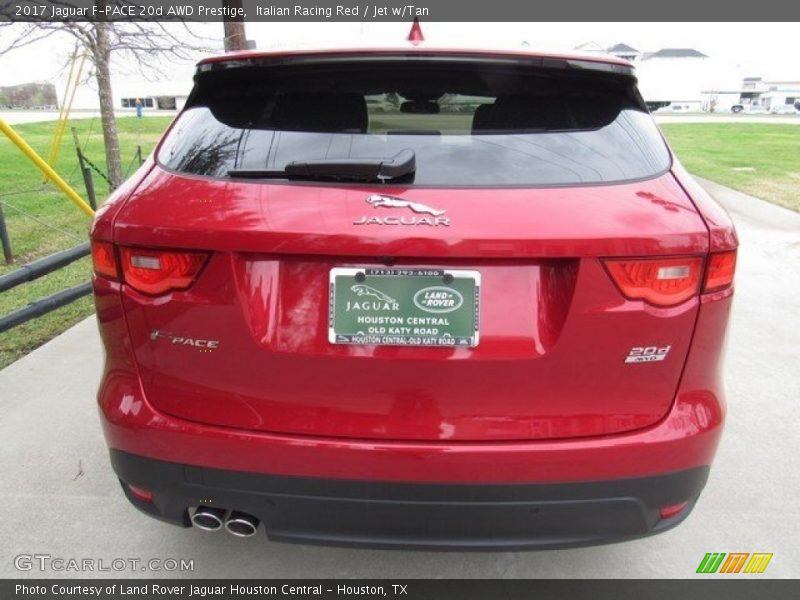 Italian Racing Red / Jet w/Tan 2017 Jaguar F-PACE 20d AWD Prestige