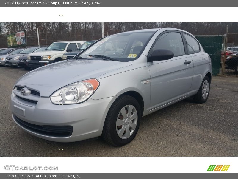Platinum Silver / Gray 2007 Hyundai Accent GS Coupe