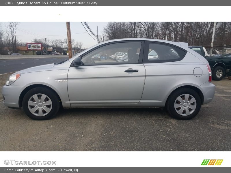 Platinum Silver / Gray 2007 Hyundai Accent GS Coupe
