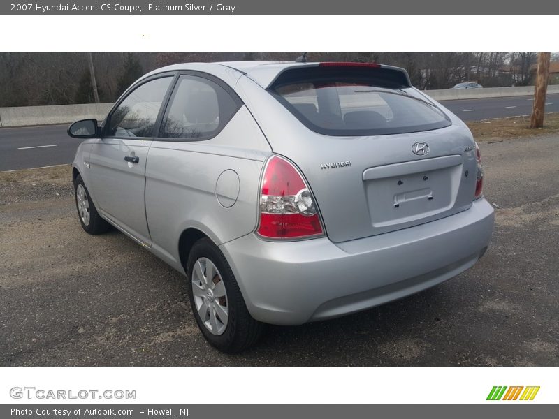 Platinum Silver / Gray 2007 Hyundai Accent GS Coupe