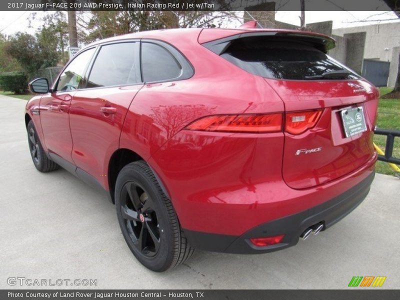 Italian Racing Red / Jet w/Tan 2017 Jaguar F-PACE 20d AWD Prestige