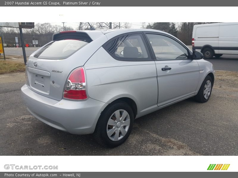 Platinum Silver / Gray 2007 Hyundai Accent GS Coupe