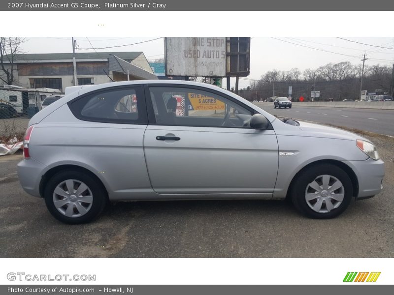 Platinum Silver / Gray 2007 Hyundai Accent GS Coupe