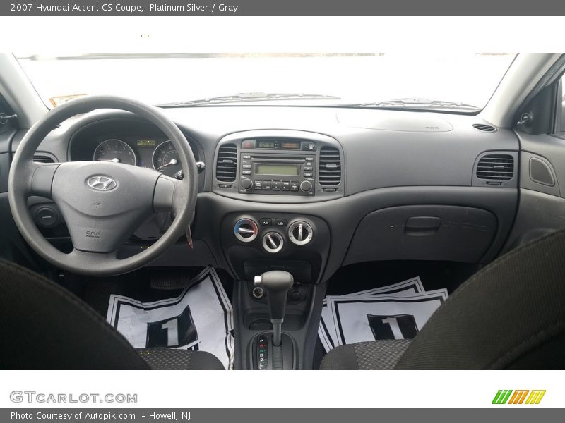 Platinum Silver / Gray 2007 Hyundai Accent GS Coupe