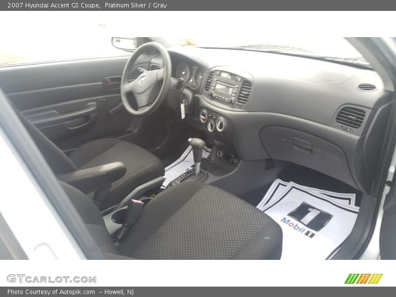 Platinum Silver / Gray 2007 Hyundai Accent GS Coupe