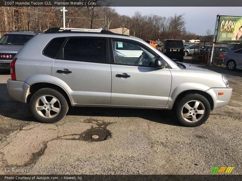 Platinum Metallic / Gray 2007 Hyundai Tucson GLS