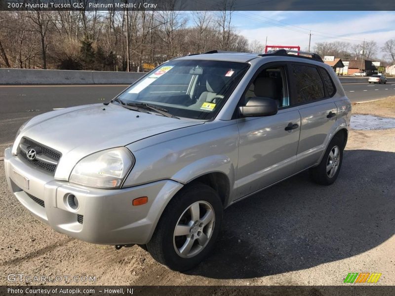 Platinum Metallic / Gray 2007 Hyundai Tucson GLS