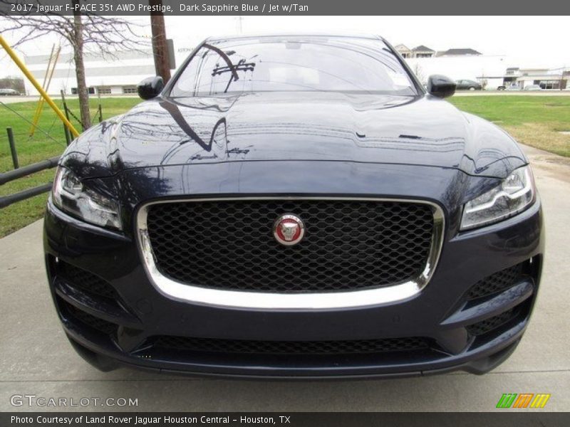 Dark Sapphire Blue / Jet w/Tan 2017 Jaguar F-PACE 35t AWD Prestige