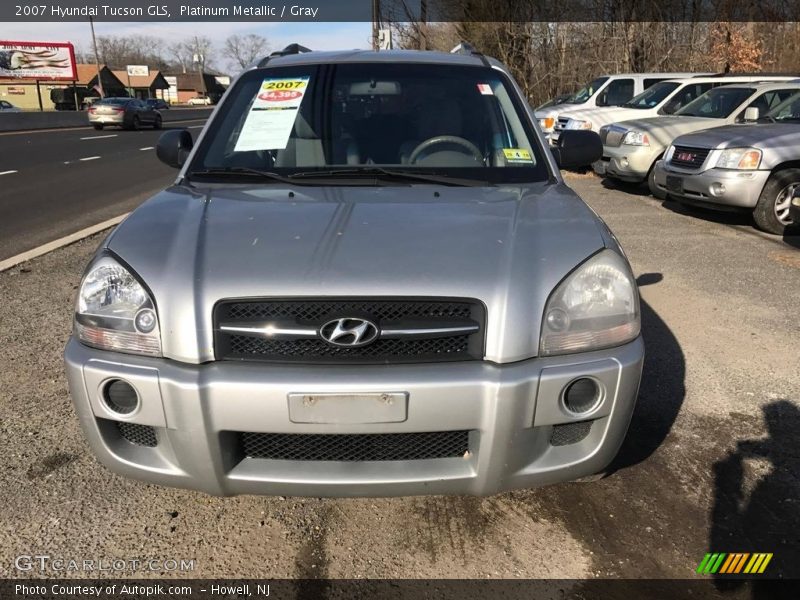 Platinum Metallic / Gray 2007 Hyundai Tucson GLS