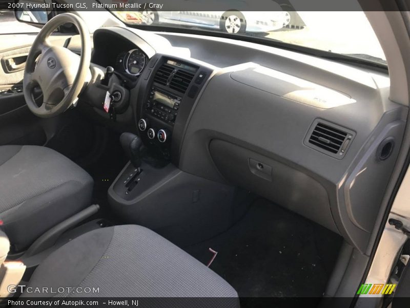 Platinum Metallic / Gray 2007 Hyundai Tucson GLS