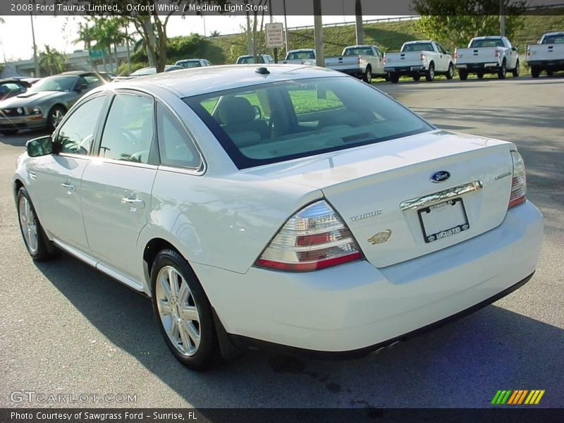 Oxford White / Medium Light Stone 2008 Ford Taurus Limited