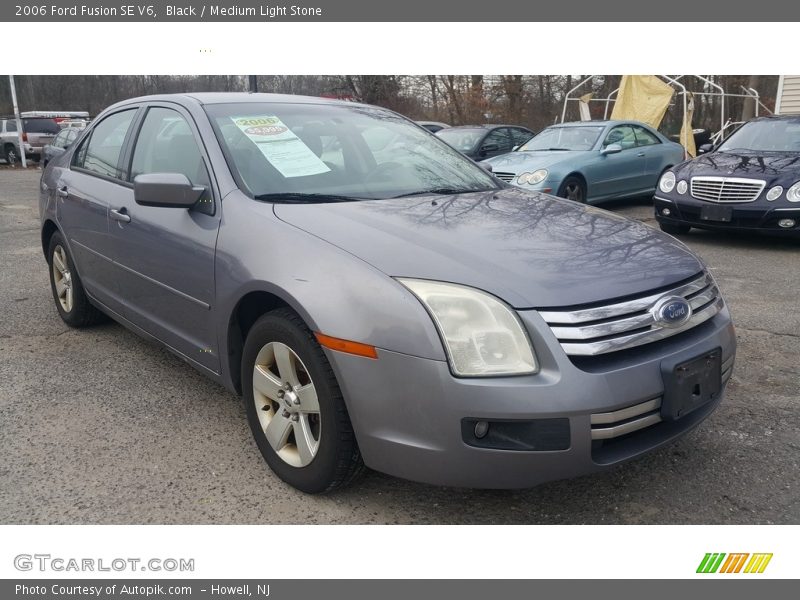 Black / Medium Light Stone 2006 Ford Fusion SE V6