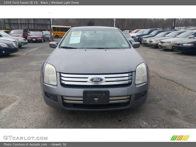Black / Medium Light Stone 2006 Ford Fusion SE V6