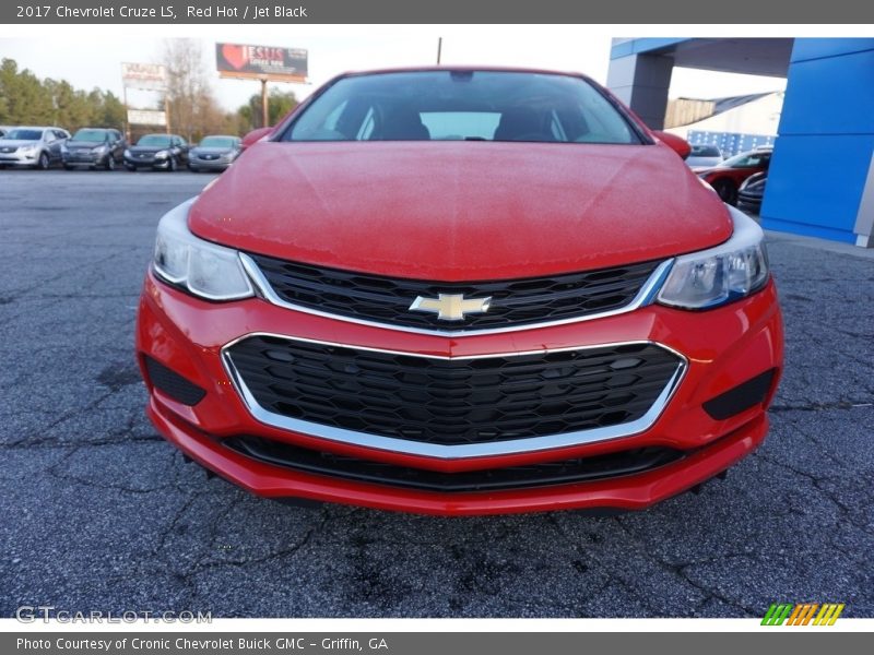 Red Hot / Jet Black 2017 Chevrolet Cruze LS
