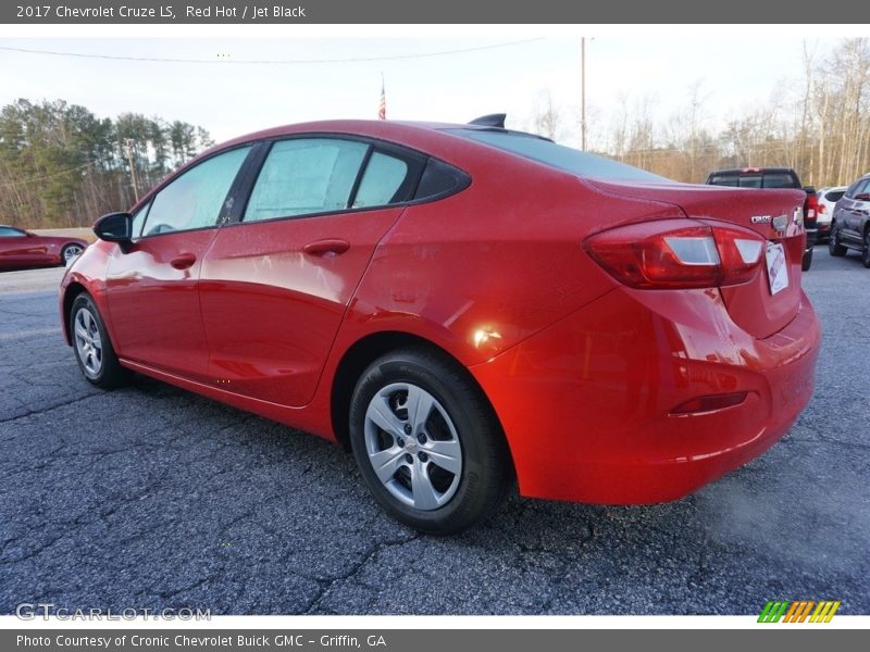 Red Hot / Jet Black 2017 Chevrolet Cruze LS