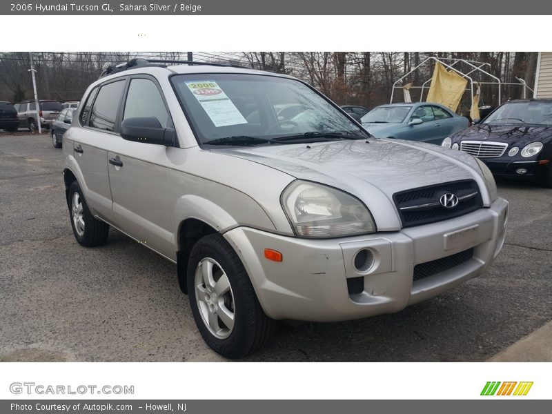 Sahara Silver / Beige 2006 Hyundai Tucson GL