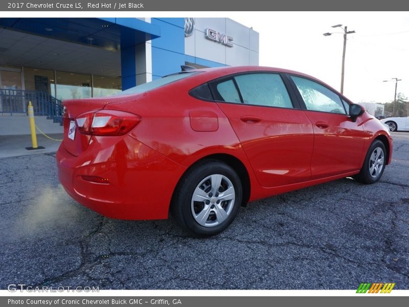 Red Hot / Jet Black 2017 Chevrolet Cruze LS