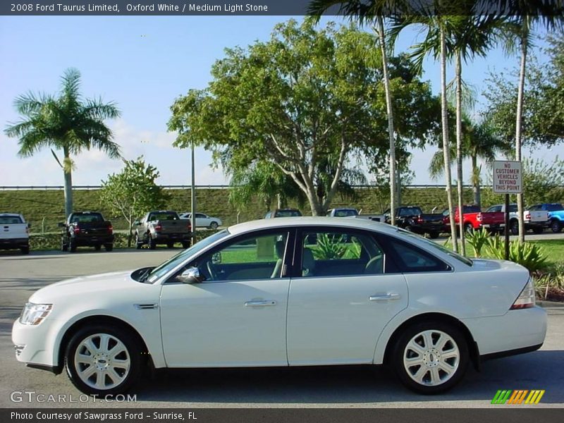 Oxford White / Medium Light Stone 2008 Ford Taurus Limited