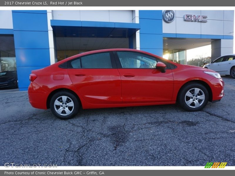 Red Hot / Jet Black 2017 Chevrolet Cruze LS