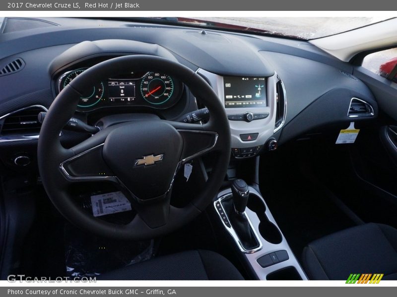 Red Hot / Jet Black 2017 Chevrolet Cruze LS