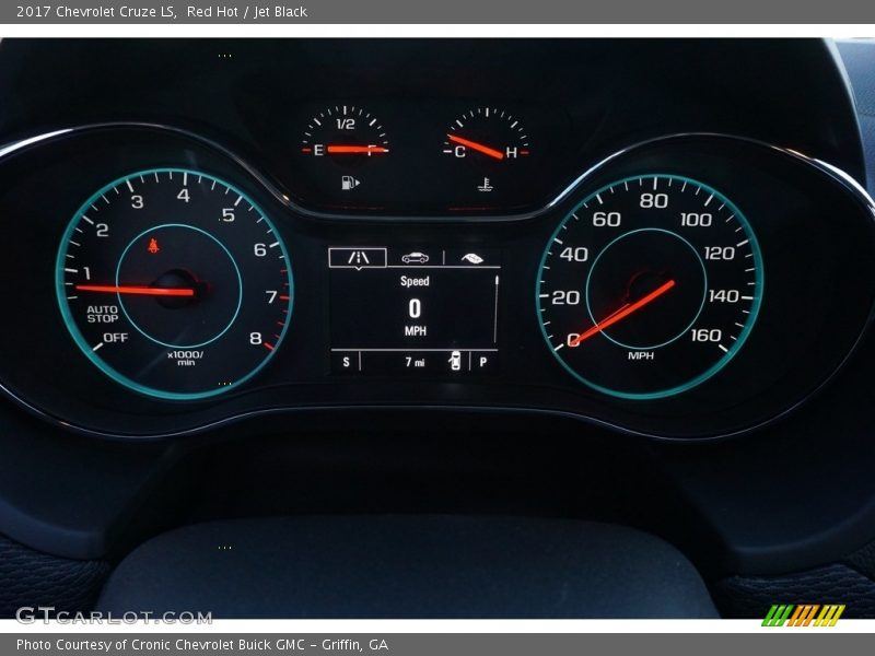 Red Hot / Jet Black 2017 Chevrolet Cruze LS