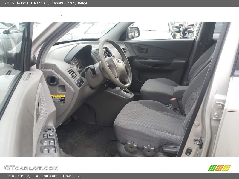 Sahara Silver / Beige 2006 Hyundai Tucson GL