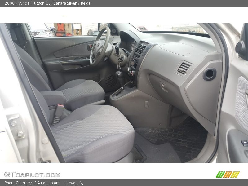 Sahara Silver / Beige 2006 Hyundai Tucson GL
