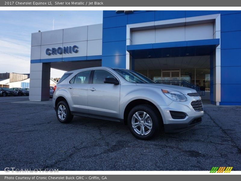 Silver Ice Metallic / Jet Black 2017 Chevrolet Equinox LS