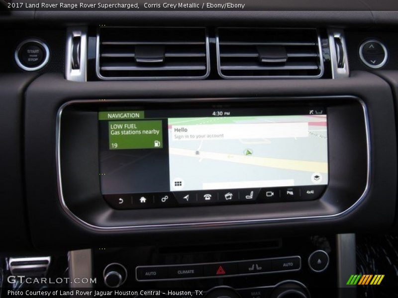 Controls of 2017 Range Rover Supercharged