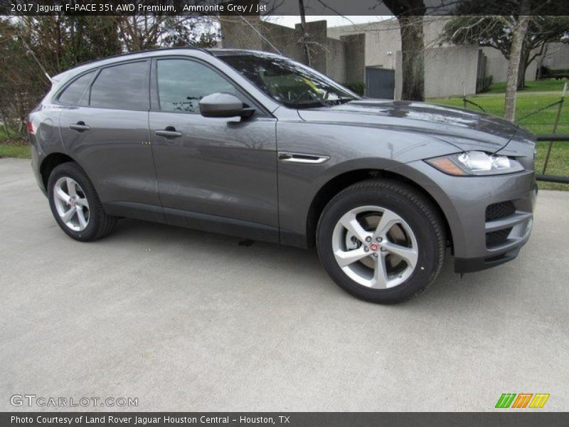 Ammonite Grey / Jet 2017 Jaguar F-PACE 35t AWD Premium