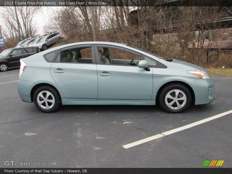 Sea Glass Pearl / Misty Gray 2013 Toyota Prius Five Hybrid