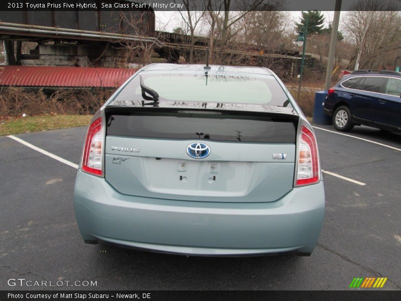 Sea Glass Pearl / Misty Gray 2013 Toyota Prius Five Hybrid
