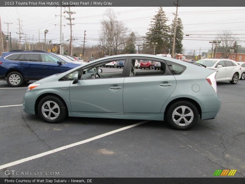 Sea Glass Pearl / Misty Gray 2013 Toyota Prius Five Hybrid