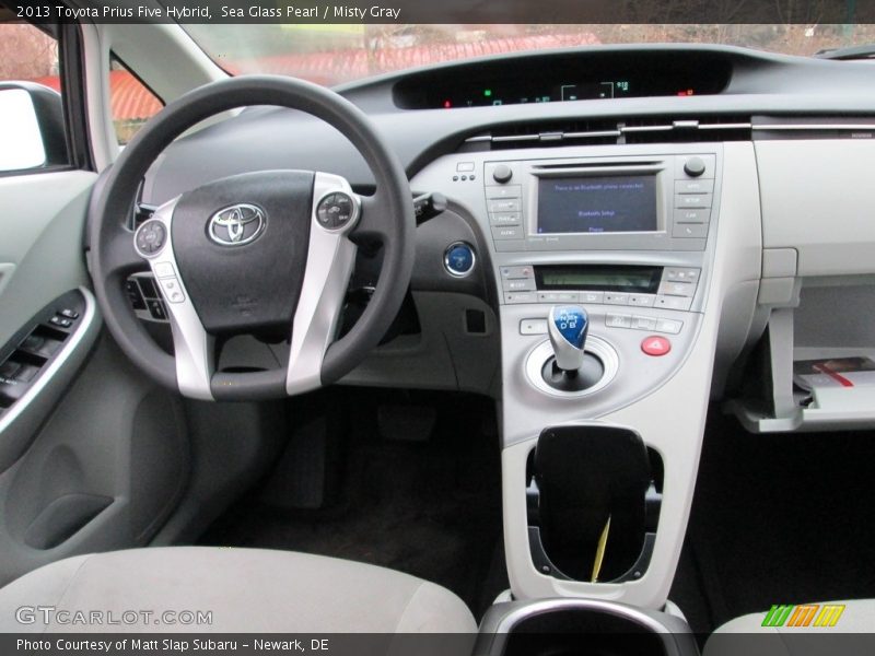 Sea Glass Pearl / Misty Gray 2013 Toyota Prius Five Hybrid